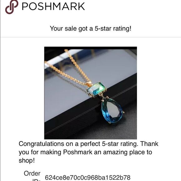 Tourmaline Statement Teardrop Pendant Necklace - Picture 2 of 4